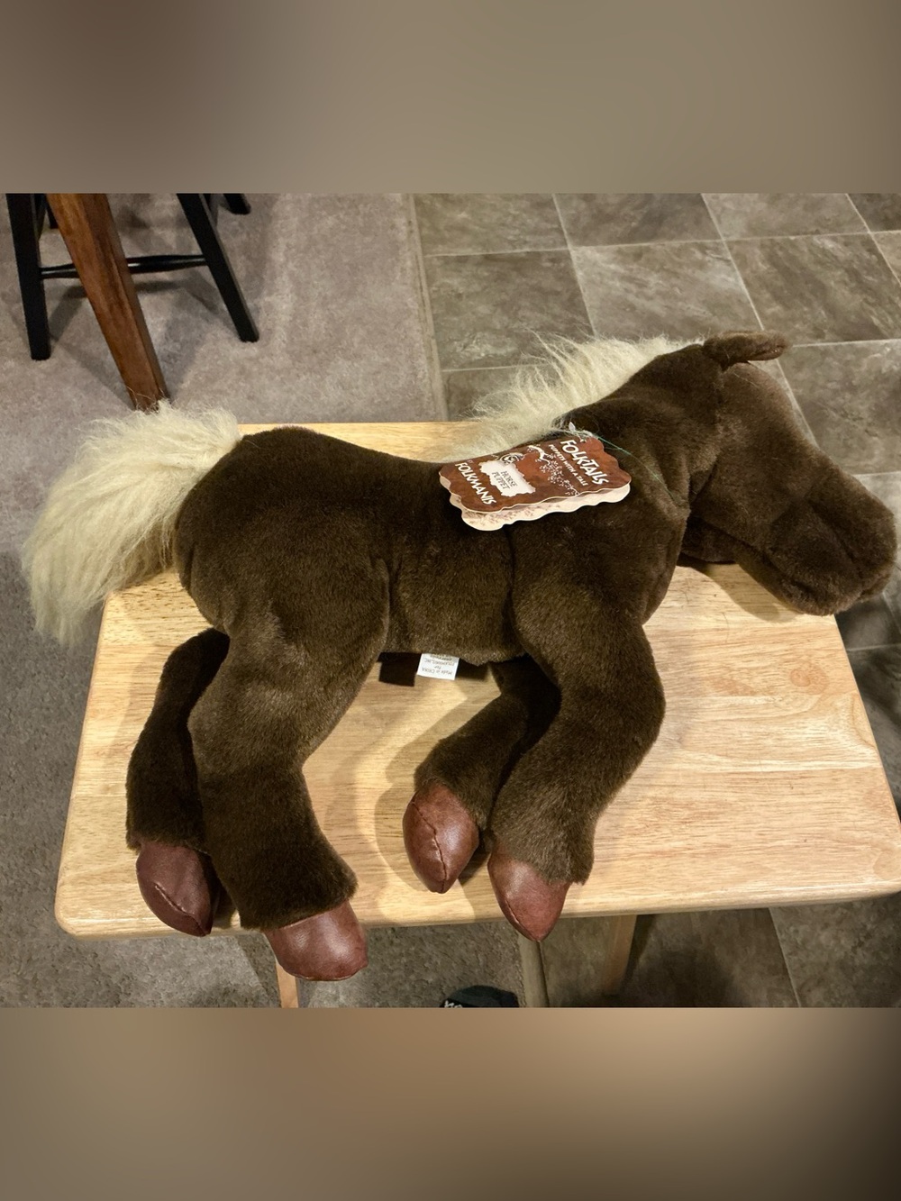 Folktails Folkmanis Brown Horse Puppet 18” Full Body Plush Toy NWTs